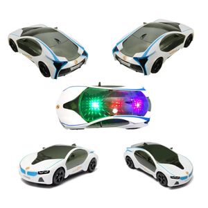 Nyligen Super Car Blinkande LED Light Music Sound Electric Toys Cars Educational Kids Gift