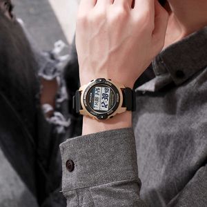 Sinoke Męskie zegarki Zegarek Sportowy Multi Funkcja Wodoodporna Uczniowie Zegarki LED Budzik Relogio Masculino Reloj Hombre G1022