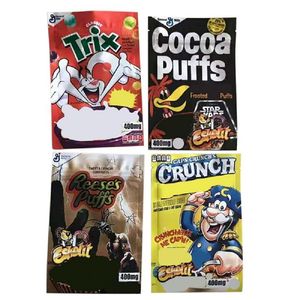 Mylar bag General Miles Storage Pouch Empty Edibles Package Trix Cocoa Puffs Reese Grunch Stash Baggies Zipper Retail Packaginga08