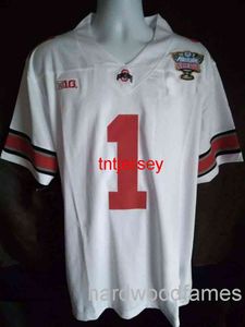 custom Justin Fields #1 White Ohio State Buckeyes Football Jersey Sugar Bowl MEN WOMEN YOUTH stitch to add any name number XS-5XL