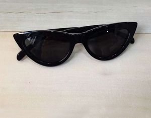 Мода кошка глаз солнцезащитные очки черный темно-серый линз женщины классические солнцезащитные очки UV400 защитные очки с коробкой