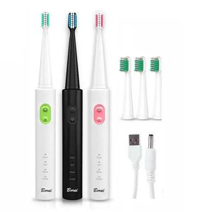 USB Borui BR-Z1 USB беспроводной ультразвуковой электрической зубной щетки устную гигиену гигиены Sonic Automatic To - зеленый