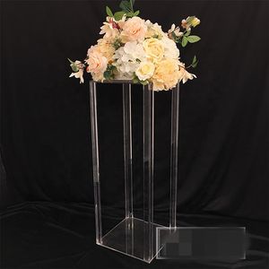 decorazione acrilico stand di fiori centrotavola di nozze matrimoni alti centrotavola stand diserbo decorazione decorazioni per la tavola quadrato zoccolo piedistallo senyu705