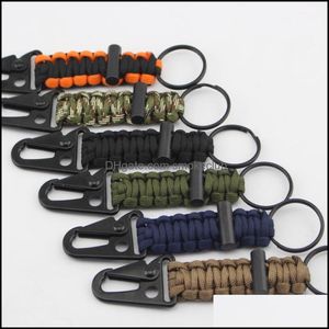 Wholesale military survival kit for sale - Group buy Cords Slings And Webbing Climbing Hiking Sports Outdoors Outdoor Keychain Survival Kit Military Paracord Cord Rope Emergency Knot Bottle