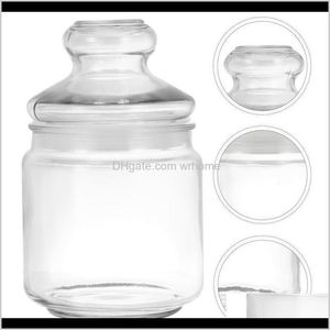 Hushållningsorganisation Hem Gardenglass doftande te burk transparent förvaringsflaska förseglad med lock (350/500 ml) Burkar Drop Delive Delive