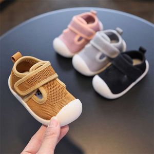 Wiosna Jesień Niemowlę Berbeć Buty Soft Bottom Baby Girls Boys Casual Mesh Buty Wygodne Niepoślizgowe Kids First Walkers Buty 210928