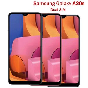 Odnowiony oryginalny Samsung Galaxy A20S 4G LTE odblokowany inteligentny telefon