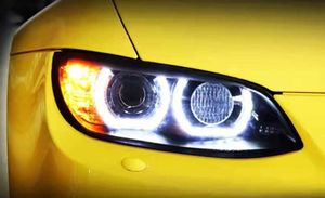 Car Headlights Automobiles DRL Front Lamp For B-mw E92 E93 330I 335I 2006-2012 Angel Eyes Turn Signal Daytime Running Lights