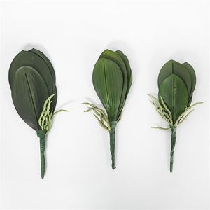 Decorative Flowers Wreaths High Quality Butterfly Orchid Stem Artificial Leaves Decoration Fake Plants DIY Home Decor Orchids