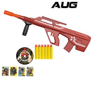 Ağu Yumuşak Bullet Oyuncak Gun El Kitabı 98 K AKM M249 Köpük Dart Çekim Launcher Blaster Model Tüfek Sniper Çocuk Erkek Doğum Günü Hediyeleri Için