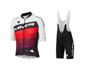 Racing Sets LASER CUT 2021 MMR TEAM SHORT SLEEVE CYCLING JERSEY SUMMER WEAR ROPA CICLISMO+BIB SHORTS WITH POWER BAND
