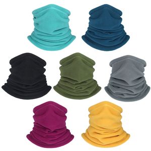 1Pc Winter Warmer Bandana Tube Scarf Fleece Pipe Half Face Cover Sports Thermal Skiing Gaiter Hiking Cycling Scarf For Men Women