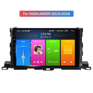 GPS BT 자동 스테레오 헤드 장치가있는 Toyota Highlander 2015-2018 용 Android 자동차 DVD 플레이어 WiFi 멀티미디어