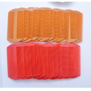 Plastic Two Side Hair Combs Red Yellow Color Lice Comb Women Hair Caring Tools