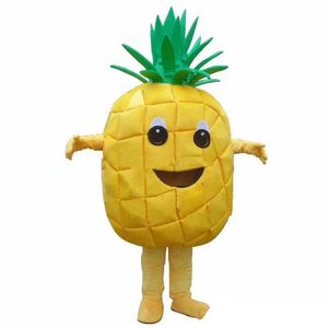 Halloween Pineapple Mascot Costume Cartoon Frutta Anime Tema Carattere Christmas Carnival Party Costumi fantasia Adulti Formato Compleanno Compleanno Outfit