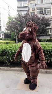 Il costume della mascotte del cavallo di Halloween personalizza il personaggio del tema del cartone animato di animali di peluche del fumetto Formato adulto Carnevale di Natale in maschera