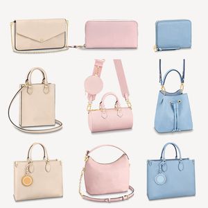 Luxo Designer Bolsas Gradiente Cor Flor Série Série Mulheres Saco De Ombro Totes Totes Carteira Senhora Embreagem Bolsa Bucket Bolsas