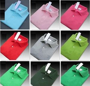 Wysokiej jakości męskie solidne t-shirty mały koń krokodyl haftowana koszulka polo lato Casual Business homme koszulki męskie koszulki polo męska koszulka c8