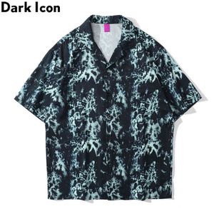 Полная напечатанная винтажная улица поло рубашка поло с короткими рукавами летние гавайские рубашки мужской топ 210603