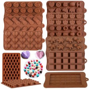 Bakvormen Stijl Siliconen Chocoladevorm D Fun Tools voor Jelly Candy Numbers Fruit Cake Keuken Gadgets DIY Zelfgemaakt