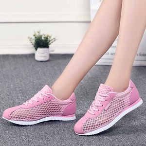Kadın Nefes Düz Ayakkabı Işık Yumuşak Spor Ayakkabı Kadın Tenis Kadın Kararlılık Yürüyüş Vulkanize Sneakers Eğitmenler Ucuz Y0907