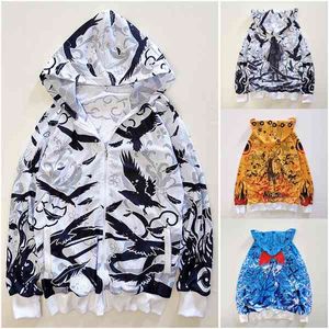 Anime Clothes Zipper Hoodie Men Top Coat Clothing Women Costume Jacket Halloween X0621