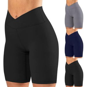 Damskie Szorty Siłownia Jogging Running Women High Waist Podnoszenie Push Up Tight Sports Pocket Fitness Krótkie spodnie