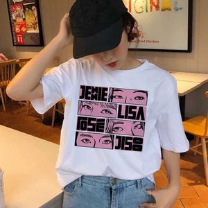 Kore T Gömlek Kadın Kadın Üst Tişörtlü Hip Hop Yaz T-shirt 90 S Kawaii Femme Grafik Streetwear Harajuku Tshirt X0628