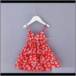 Odzież Baby, Maternity Girls Summer Sukienki Dzieci Ubrania Dla Dzieci Moda Kwiatowy Little Daisy Casual Cool Boho Prewarding Princess Pasek Dress