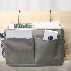 Storage Boxes & Bins Multifunctional Hanging Bag Rack Wall Bedside Organizer With Metal Hooks, Dormitory Room Basket