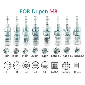 30 pcs Bayonet Cartridge Replacement for Dr.pen M8 Micro Needle 16 Pin 11 Pin 36 Pin 5D Nano Micro Skin Needling Tip Derma Stamp 210323