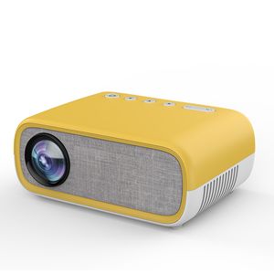 10PCS YG280 HD 1080P Mini Projektor Hushållsledde bärbara Små projektorer Svart Vit Gul 3 Färger