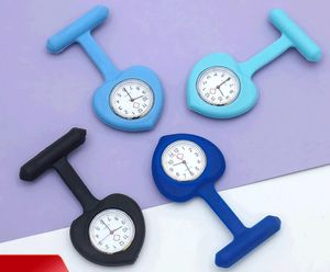 Newest Electronics Pocket Watches Silicone Nurse Watch Brooch Unisex Fob Pocket Tunic Quartz Movement Clock
