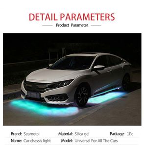 Araba Esnek Underglow Şerit Işık LED Underbody Uzaktan / Uygulama Kontrol RGB Neon Işıkları Oto Dekoratif Ortam Atmosfer Lambası