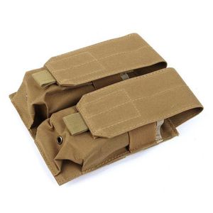 Wholesale rifle mags for sale - Group buy Airsoft Double Rifle Magazine Pouch M4 M16 AK AR15 Molle Tactical Military Hunting Pistol Mag Paintball Holster Bag Q0721
