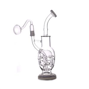 Hochwertige 10,5-Zoll-Fab-Ei-Recycler-Bongs, Turbinen-Perc-Glasbong, einzigartige Öl-Dab-Rigs, 14-mm-Verbindungswasserrohre mit Ölbrennerrohren aus Glas