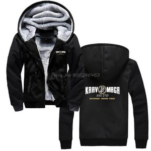 Herren Hoodies Sweatshirts Krav Maga Israel Combat System IDF MMA Martial Arts Hoodie Unisex Männer verdicken Kapuzenpullover Str