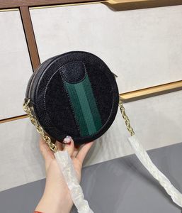 Projektanci TOTES Circular Cross Body Mini ręczne torby Chian 2021 Kobiety skórzane torebki Women Mała okrągła torba Posłańca Zamok w stylu obcego