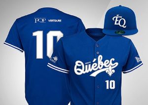 2021 ￉quipe Qu￩be maglia da baseball personalizzata cucita nome numero e loghi uomo donna gioventù consegna veloce