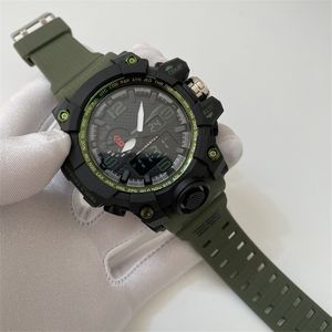 Zegarki męskie luksusowy projektant mody zegarek sportowy podwójny wyświetlacz cyfrowy Led elektroniczny męskie kwarcowe zegarki na rękę pudełko automatyczne światło Montre