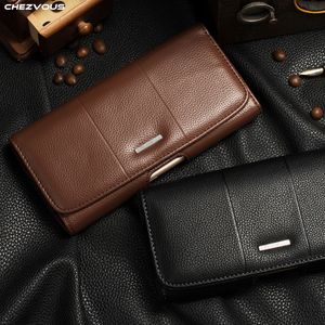 Belt Clip Holster Leather Pouch Cases for iPhone X XS MAX XR Universal Mobile Phone Bag for iPhone 7 8 6 Plus Luxury Accessories