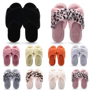TOP Classic Winter Indoor Slippers for Women Snow Fur Slides House Outdoor Girls Ladies Furry Slipper Flat Platforms Soft Comfortable Shoes Sneakers 36-41