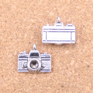 75 adet Antik Gümüş Bronz Kaplama Kamera Charms Kolye DIY Kolye Bilezik Bileklik Bulguları 15 * 14mm