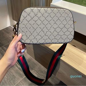 2022 New Women's Small Square Bag Cross Body Shoulder Bags Lining Printing Adjustable Wide Strap