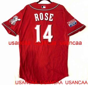 Stitched Pete Rose Los Rojos Cool Base Jersey Throwback Jerseys Men Women Youth Baseball XS-5XL 6XL