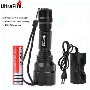 Wholesale ultrafire xml t6 batteries for sale - Group buy UltraFire LED Flashlight XML T6 Lantern Tactical Flashlight Mode Waterproof Torch Battery