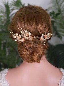 Goldene Haarnadel Vintage Clips Set von 3 Hochzeitskopfschmuck für Braut Schmuck handgefertigte Frauen Ornamente Kopfbedeckungen Barrettes