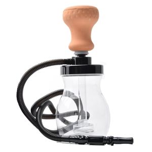 Narghilè Olio DAB Rig Bong Tubi dell'acqua Bong Set 25 cm Plastica arabo Tubo per tubi singolo per barba regalo Accessori per fumare