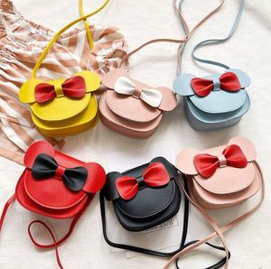 Lindas bolsas de crianças bowknot Bolsas de ombro da menina da edição coreana pequena mochila pequena mochila de fábrica de fábrica