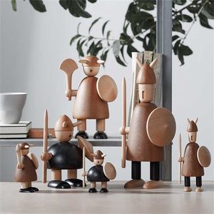 111 original wood carving Vikings household decorations solid interior ornaments creative gifts 211108
